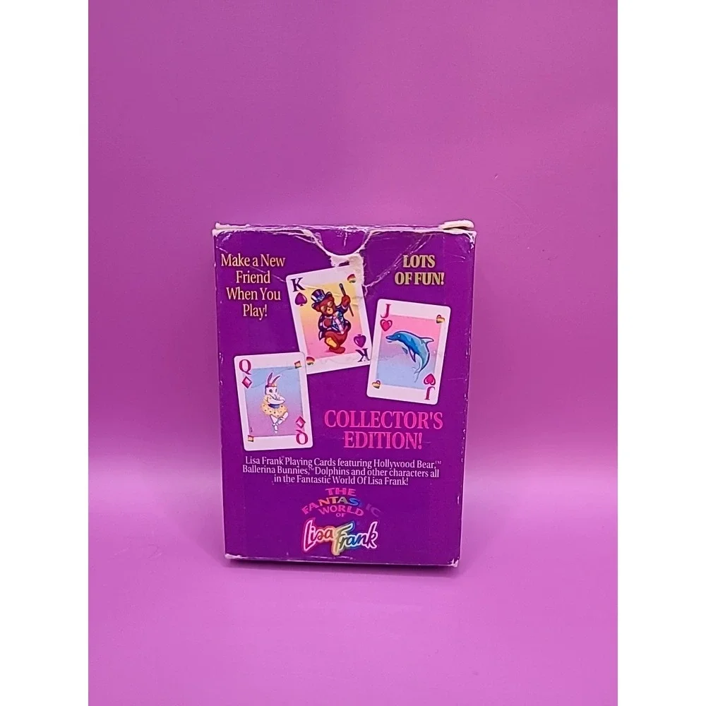 Vintage Lisa Frank Playing‎ Cards Complete w/ Box & Both Jokers Cards Rare
